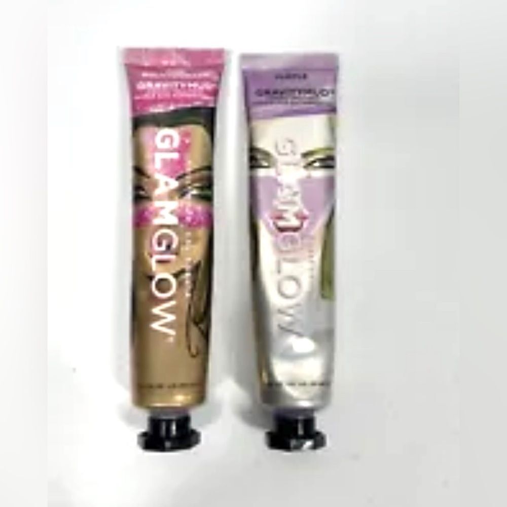 Glamglow Gravitymud Firming Treatment Tubes PURPLE & PINK GLITTER Mask 1 fl oz